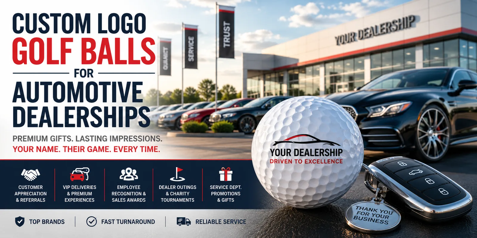 logo-golf-balls-for-automotive-dealerships Custom logo golf balls for automotive dealerships and dealer groups. Premium customer gifts for vehicle deliveries, referrals, employees and golf events.